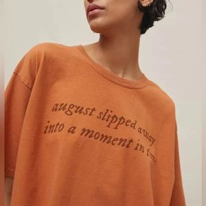 🧡 FOLKLORE ANNIVERSARY CROP TEE TAYLOR SWIFT - UO EXCLUSIVE